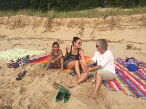 Lake Michigan Beach time for all.   