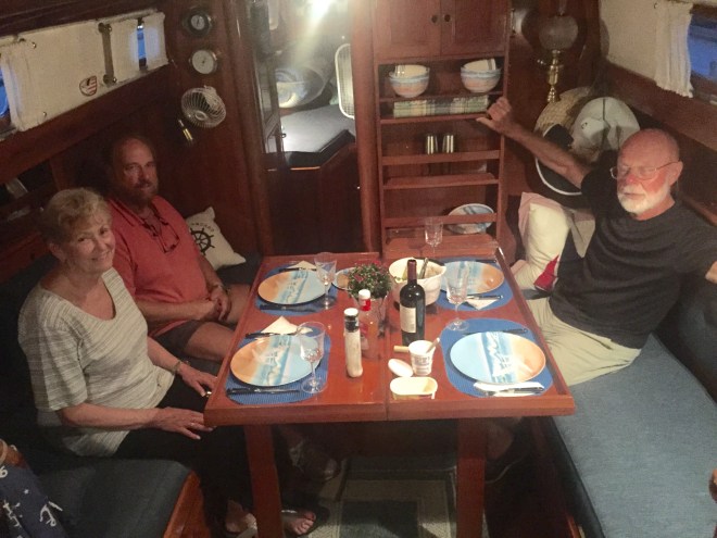 Best dinners are on the boat.