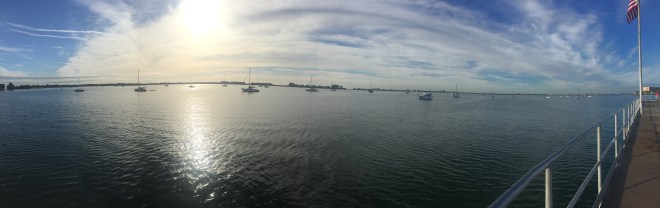 Boca Ciega Bay at Gulfport FL.  Great place, slightly weird.  